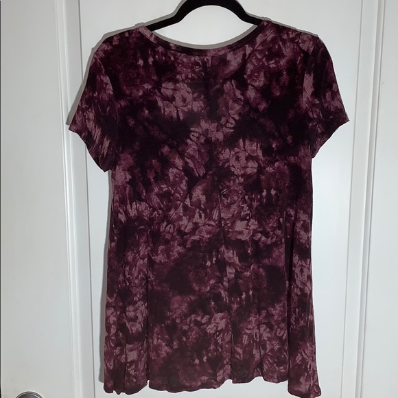 Mudd Dark purple tie-dye shirt. Size M - Picture 4 of 4
